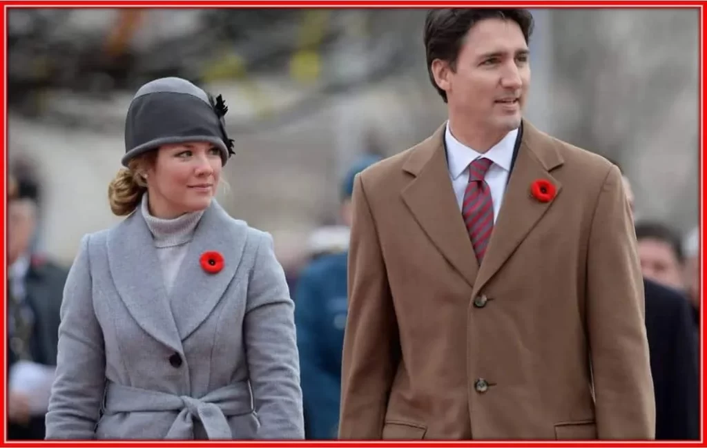 A pleasant picture of our Canadian first lady walking beside her husband, Justin Trudeau.