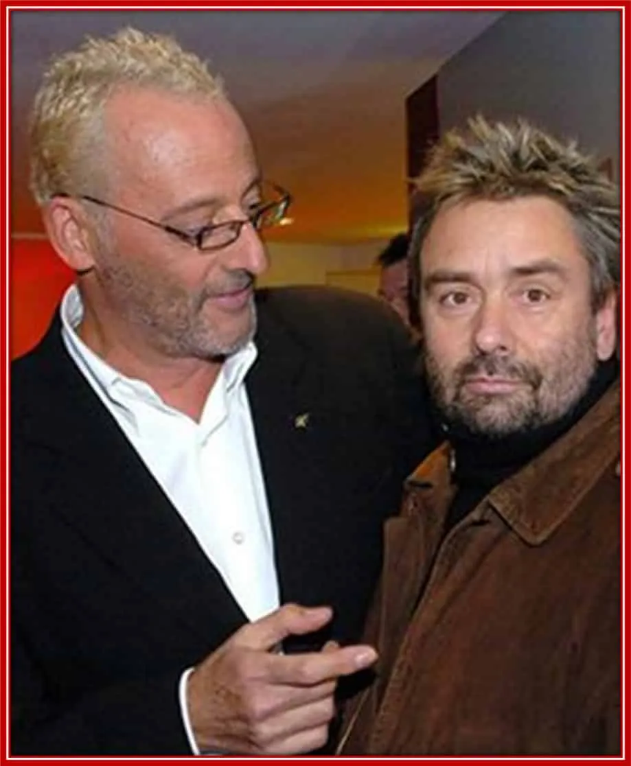 A later photo of Jean Reno with Luc Benson.