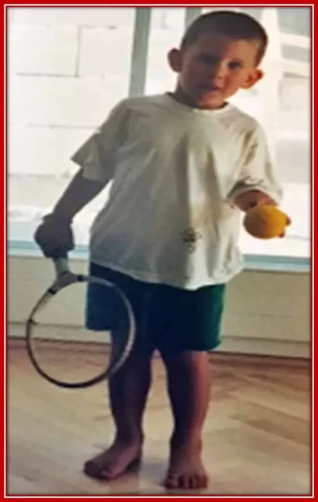 Dominic Thiem as a kid. He was just about to play tennis.