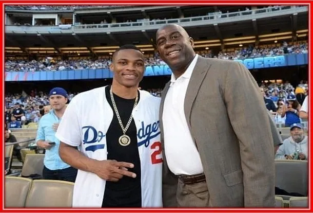 Meet Russell and his favourite player growing, Magic Johnson.