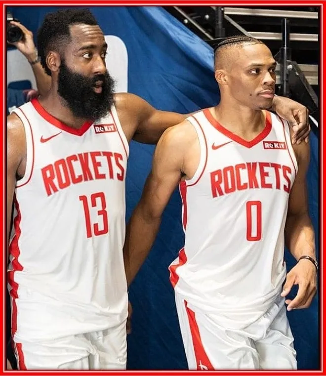 Reuniting with former Thunder teammate, James Harden.