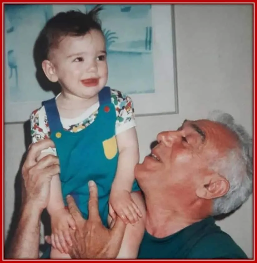 Spending some memorable moment with her grandfather is a rare gift that Lipa has enjoyed.