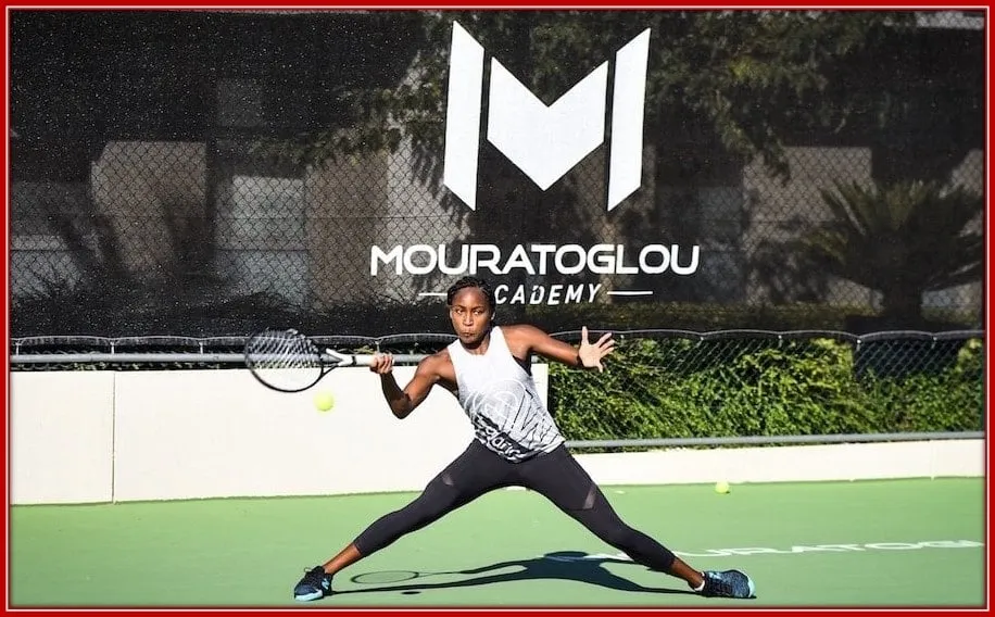 Her days with the Mouratoglou academy heavily impacted her performance with a positive result.