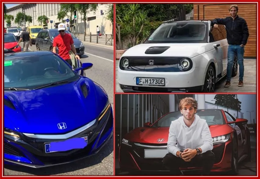 Pierre Gasly Cars - He has a love for the luxury Honda series.