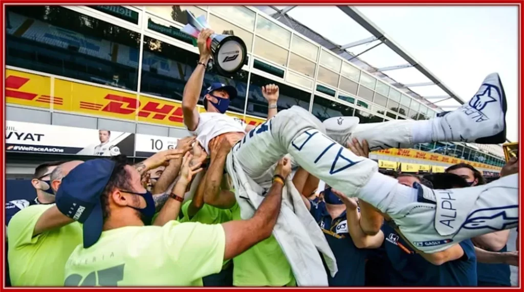 He stunned his fans by winning the Italian Grand Prix in 2020.