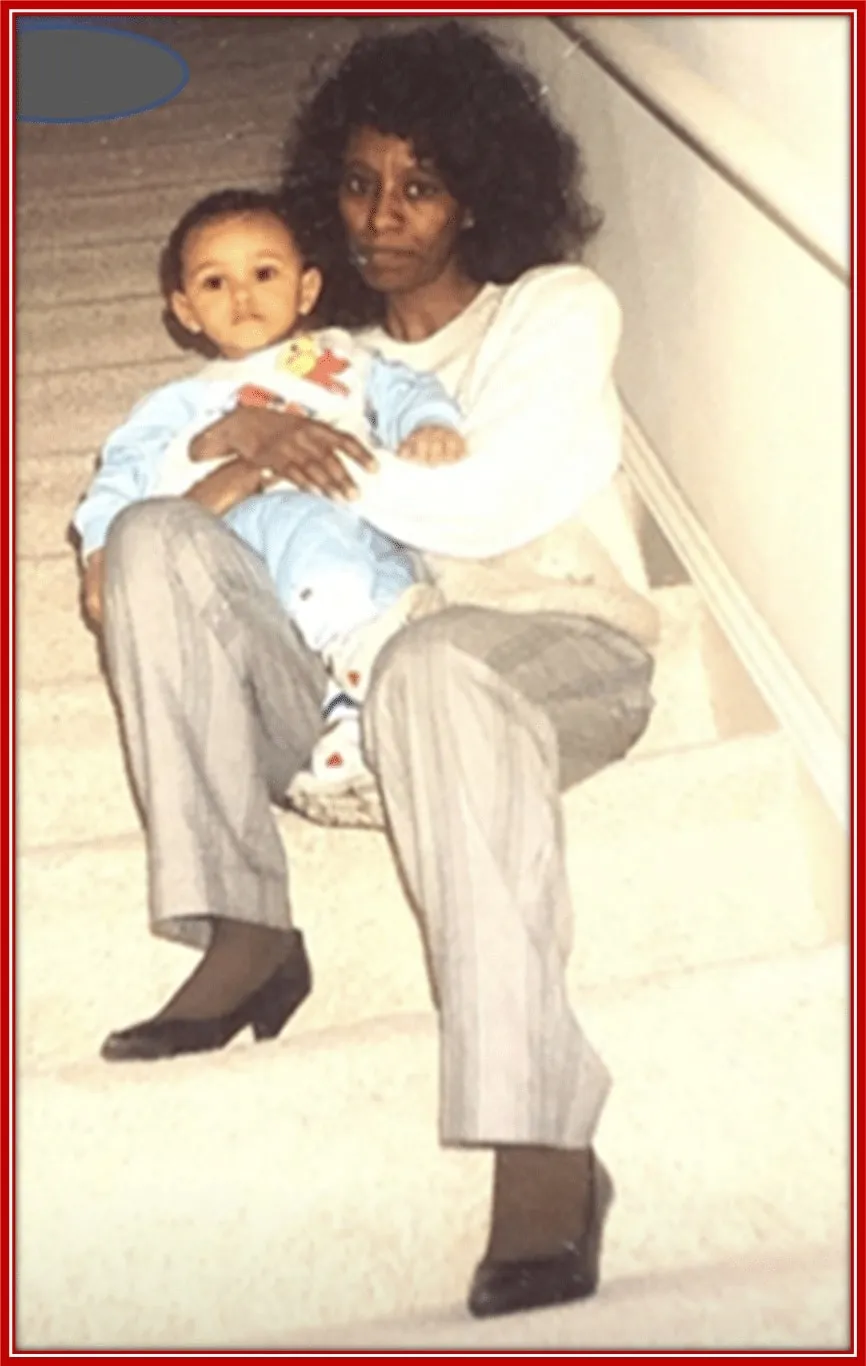 An early photo of Abel, with his Aunt.