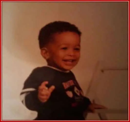 This is a boyhood photo of Odell Beckham Jr.