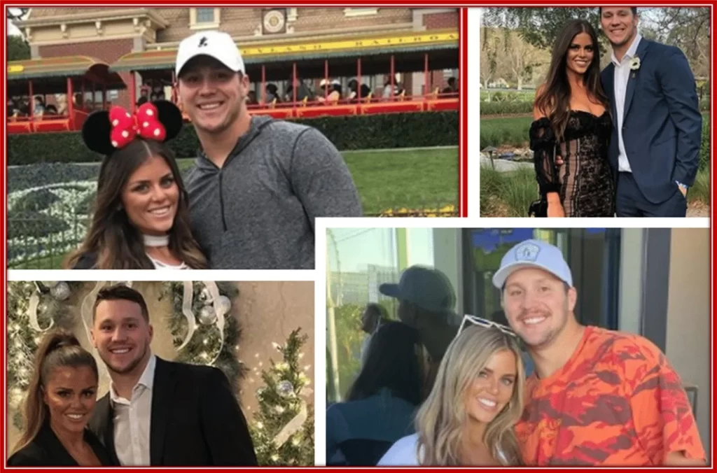 Josh Allen is in a love relationship with Brittany Morgan Williams.