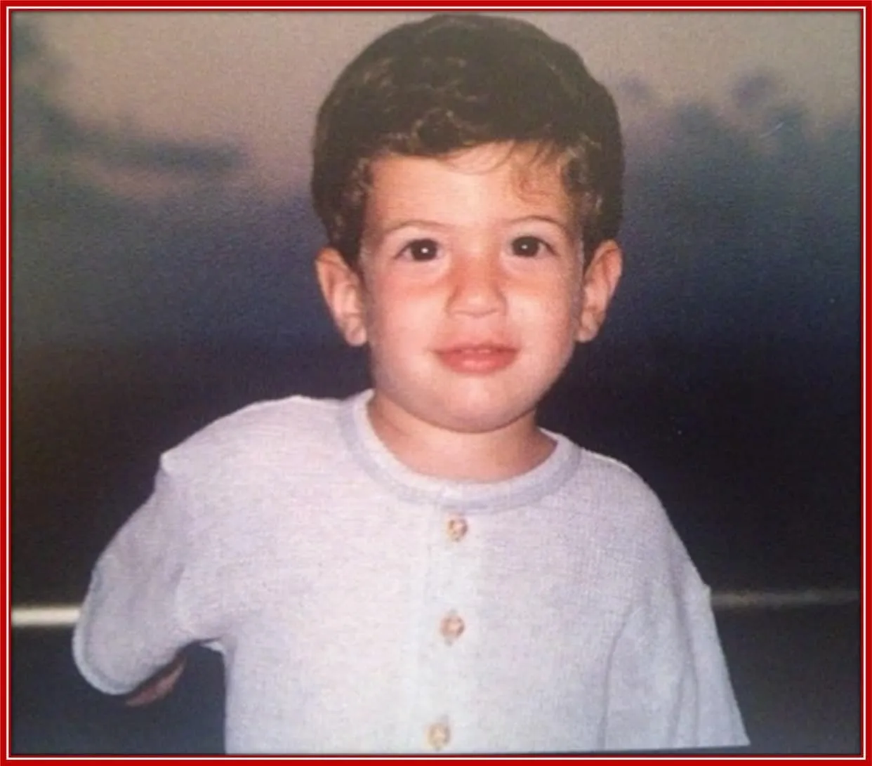 An early childhood photo of Nicholas Latifi.