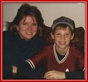 A Rare Picture of Denny Hamlin Together With His Mother, Mary Clark Hamlin.