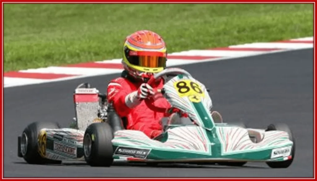 Young Stroll experienced a successful Karting Career, as a kid.