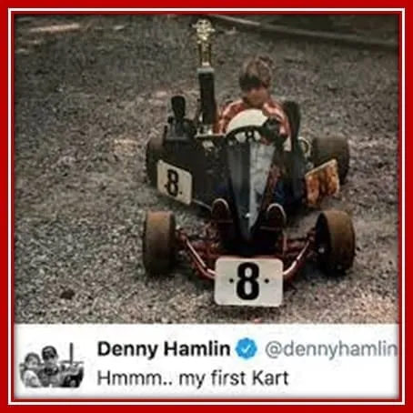 Denny Hamlin was a Seven-year-old Child in his First Go-Karting Race.