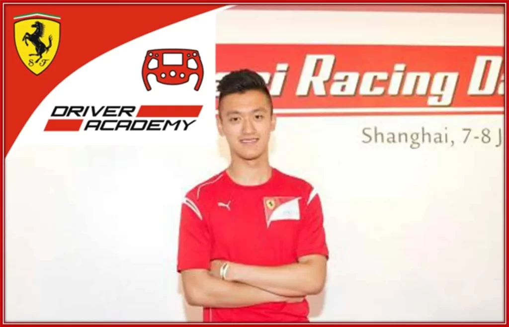 In other to focus on his career, Guanyu Zhou then joined the Ferrari Driver Academy.