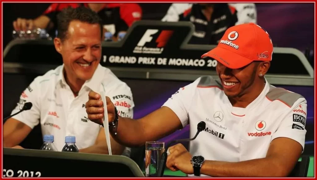 The only racer to match up Schumacher has been Lewis Hamilton.