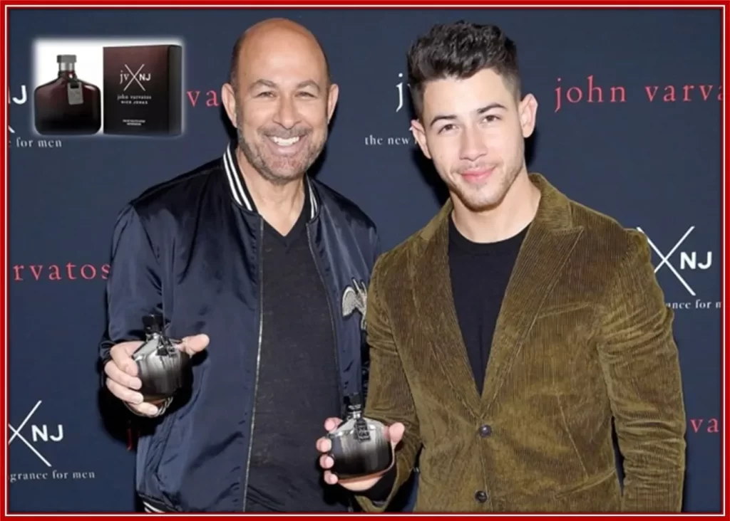 Nick collaborated with Varvatos to own both a clothing line label and a fragrance called JV x NJ.