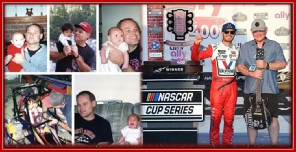 Meet the Proud Father of NASCAR Driver Mike Larson, with his Son Always.