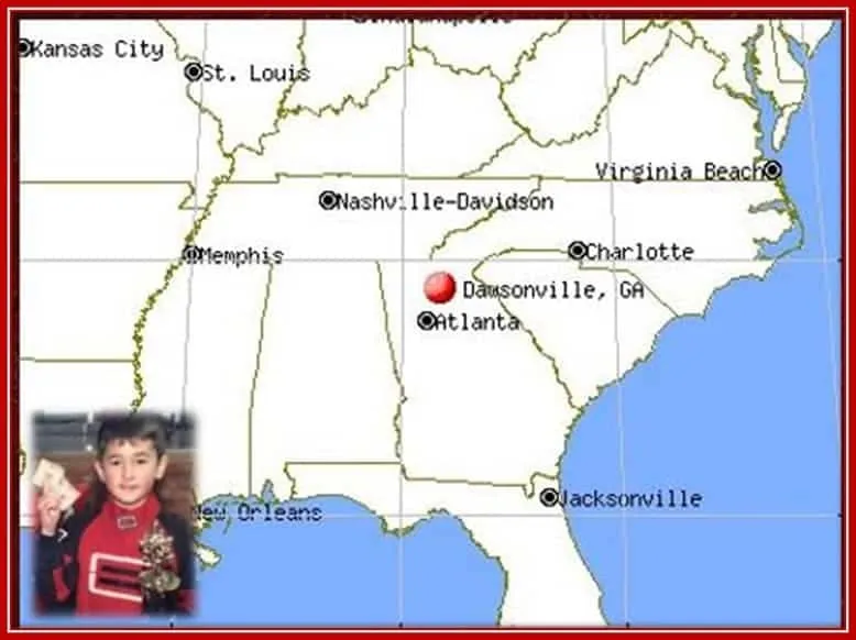 This map portrays Chase Elliott's family origins.