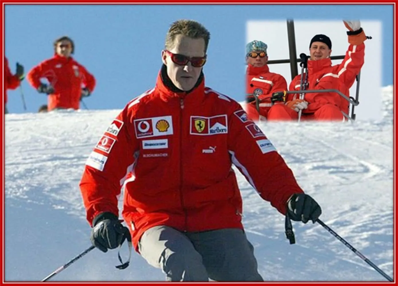 Michael Schumacher's high-octane hobby aside from racing is Skiing.