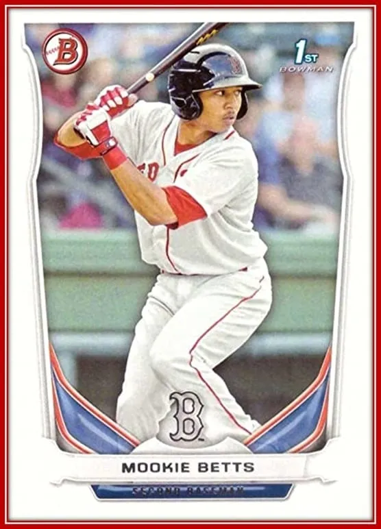 The Rookie Card of Mookie Betts as one of the Best Bowman Player.