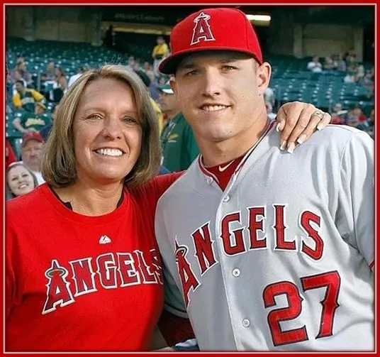 One way Debbie Trout Shows Love and Supports her son, Mike Trout, in his Career.