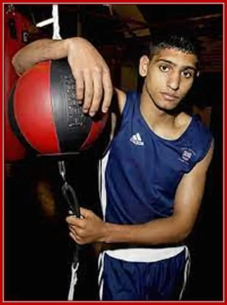 The 17 Years Amir Khan in his Training Session.