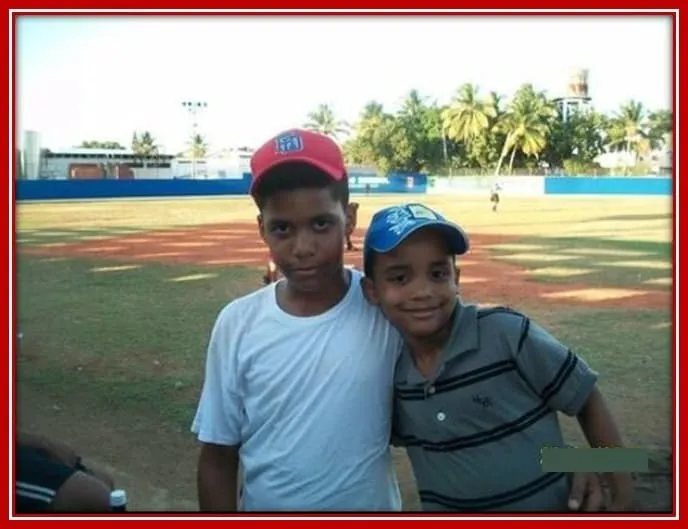 Meet Juan Soto With his Brother, Elian, on the Baseball Pitch.