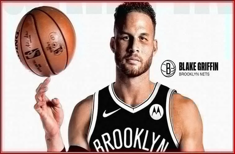 The NBA Basketball Star With his Brooklyn Nets Jersey in his New Team Debut.