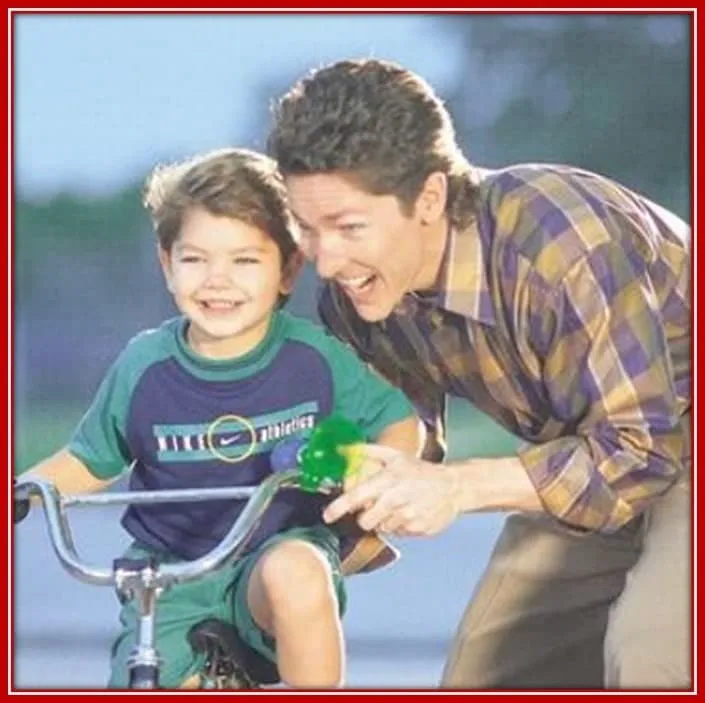 The Early Childhood joy of Joel Osteen With his son Jonathan, Having a Beautiful Moment Together.