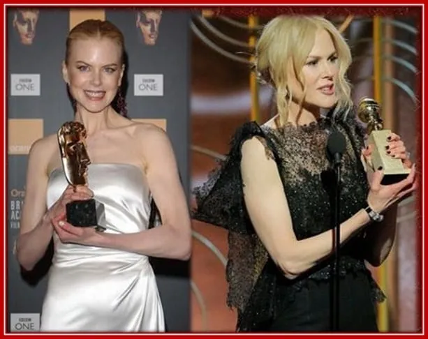The BAFTA and Second Golden Globe Awards That Nicole Won.