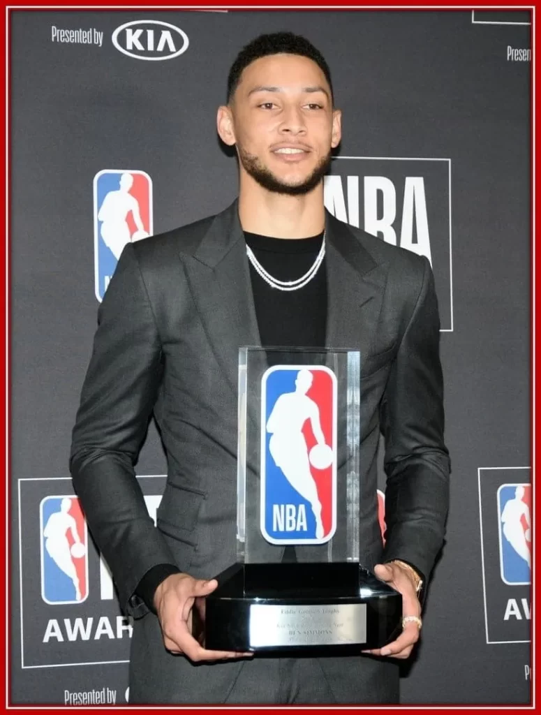 Ben's hardwork and commitment earned him the NBA Rookie award of the year.
