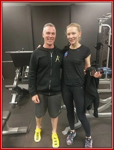 Blanchett at the gym House After a Rigorous Session.