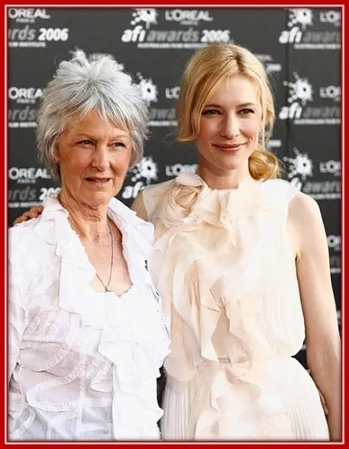 June Blanchett the Mother of Cate.