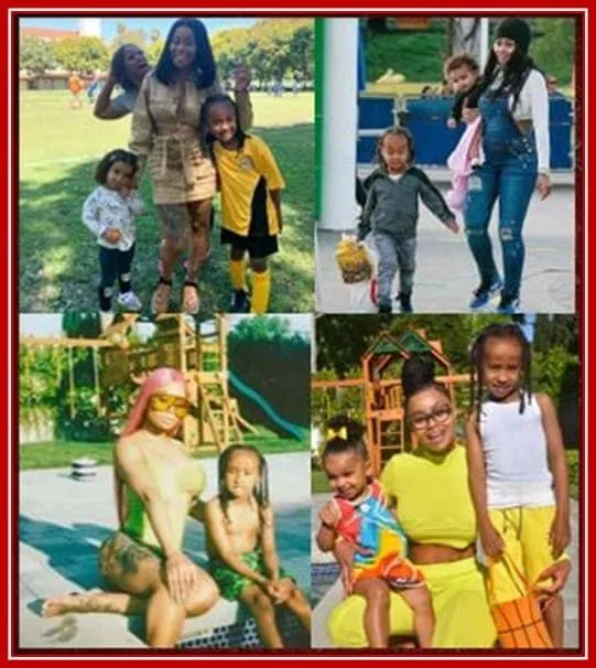 Blac Chyna is a Mother With her Children, Dream, and King.