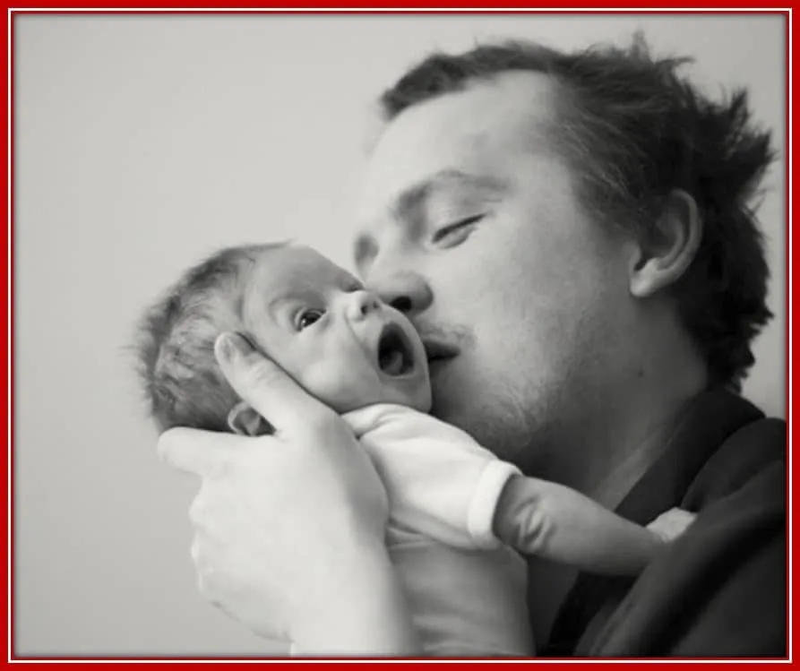 Heath held his Daughter, Matilda, When she was a Baby.