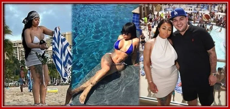 Blac Chyna on one of her Numerous Vacations in Hawaii, Jamaica, etc.