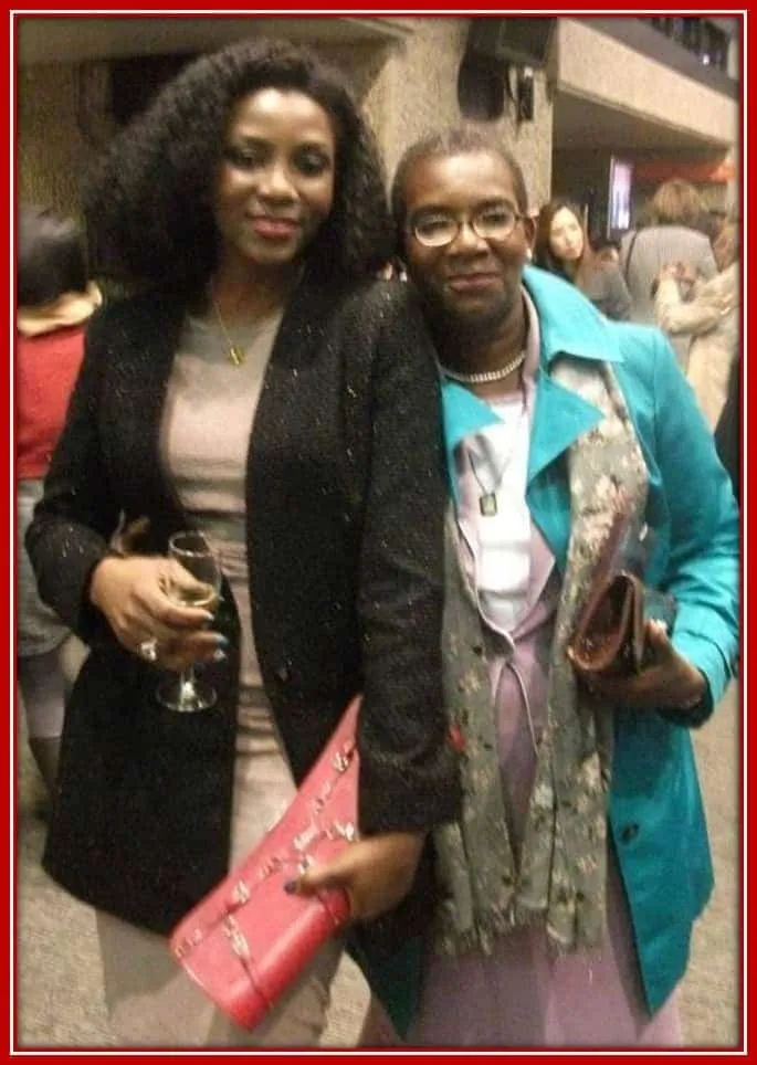 Meet the beautiful mom of Genevieve Nnaji. She has been her support system from the beginning of her career.