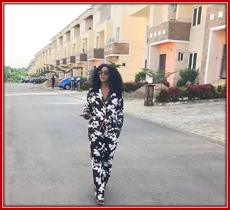 Actress Genevieve Nnaji shows off her completed Estate in Abuja.