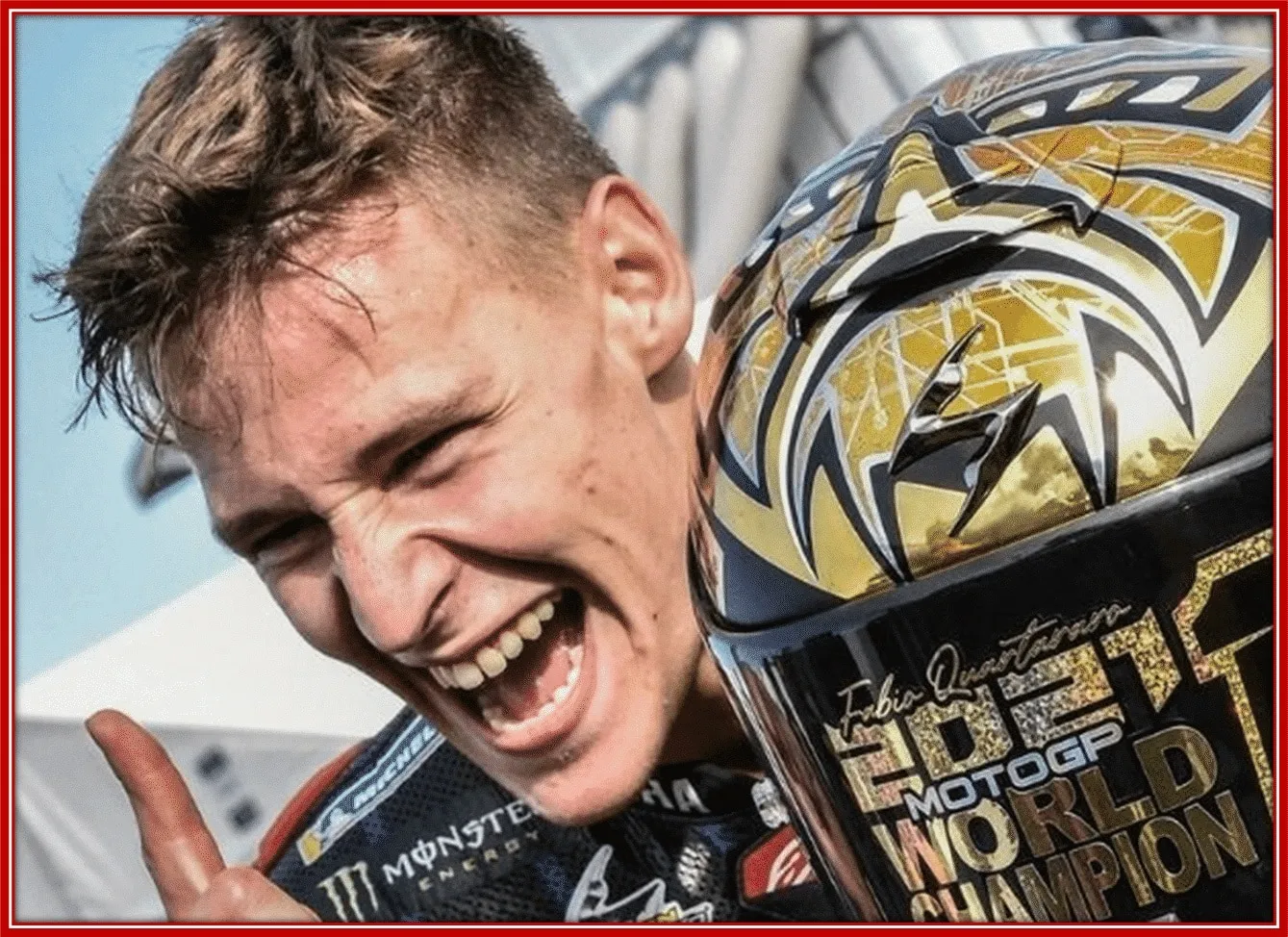 The Joy of emerging the 2021 MotoGP World Champion.