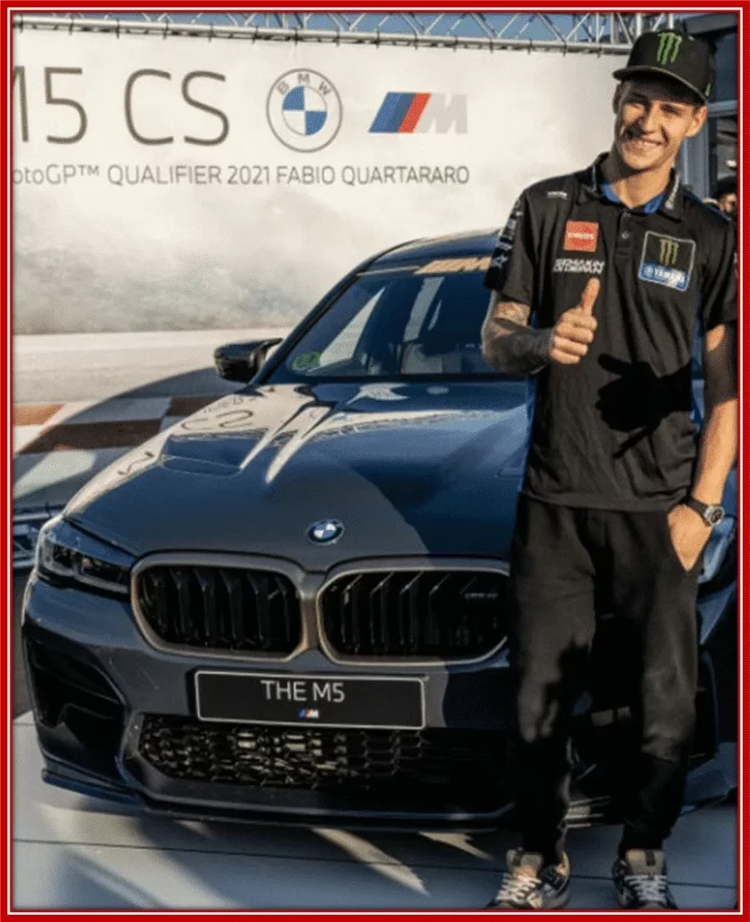 Fabio Quartararo received the gift of a BMW M2 CS in 2020.