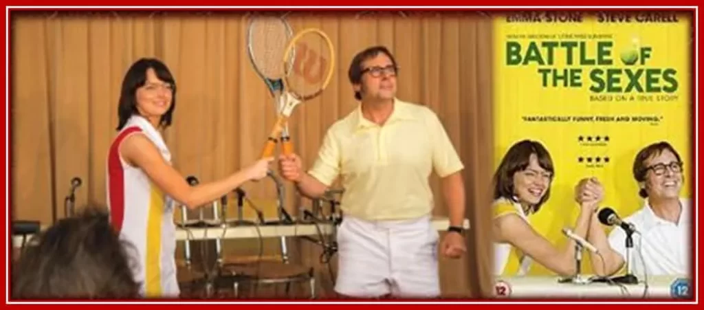 In the Battle of the Sexes, Emma Acted as Billie Jean King.
