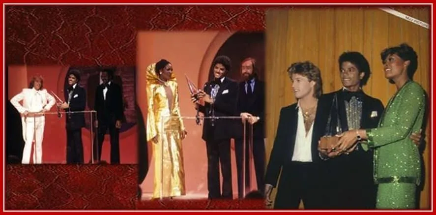 Behold MJ, the 1980 Triple Award Winner, as he Receives his Prizes.
