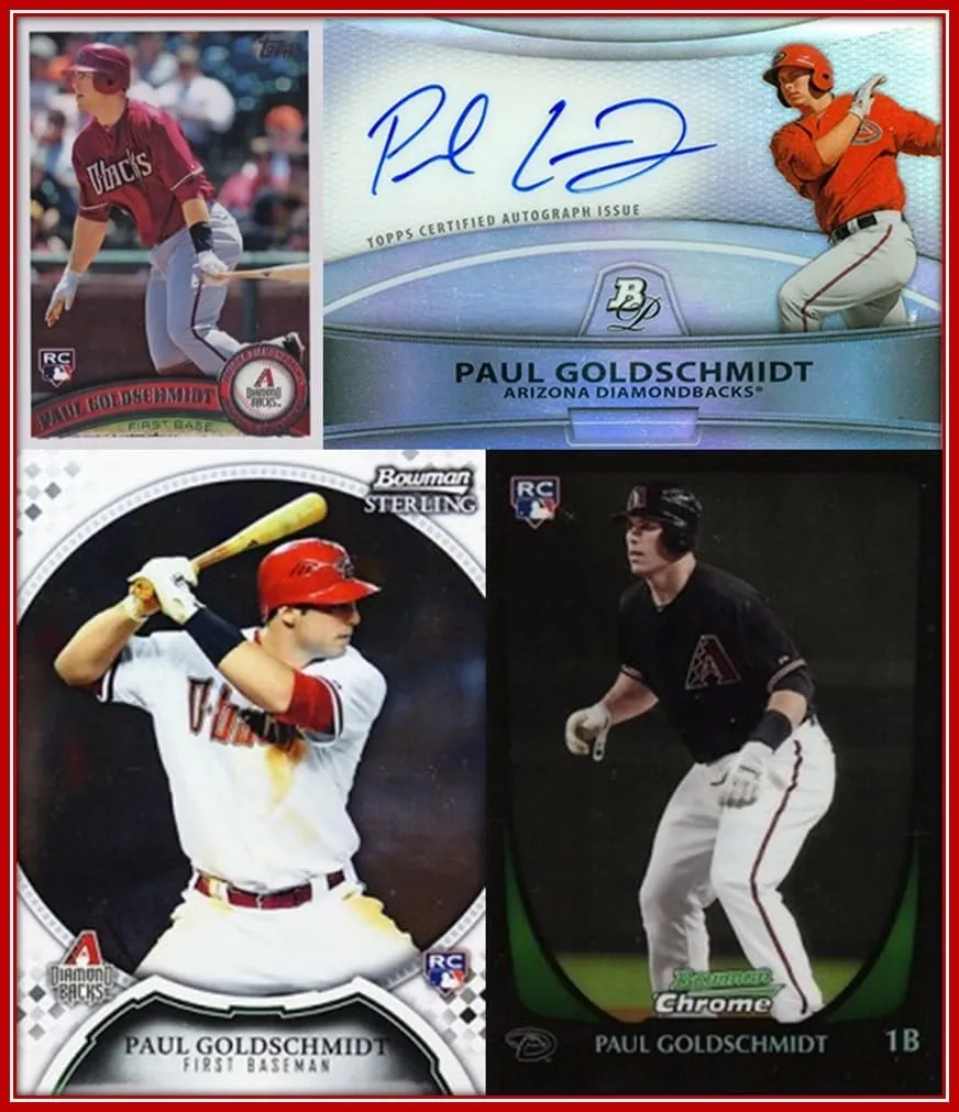 Few out of many Rookie cards of Paul Goldschmidt