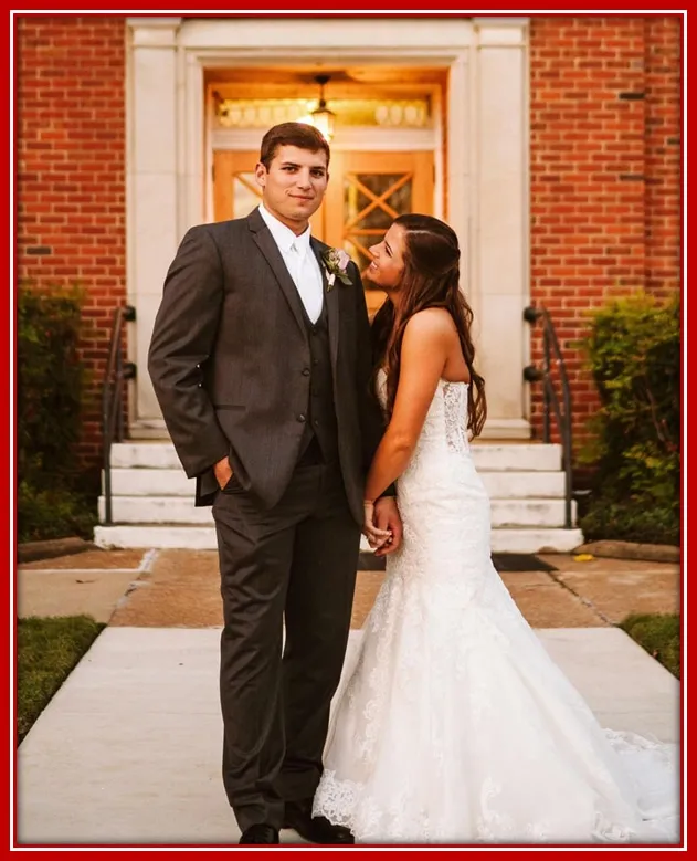 The Athlete and his beautiful bride, Anna Riley.