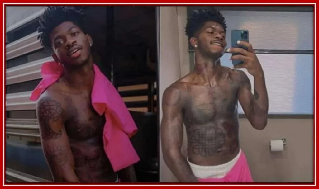 Behold Lil Nas X's Tattoos for his Music Video.