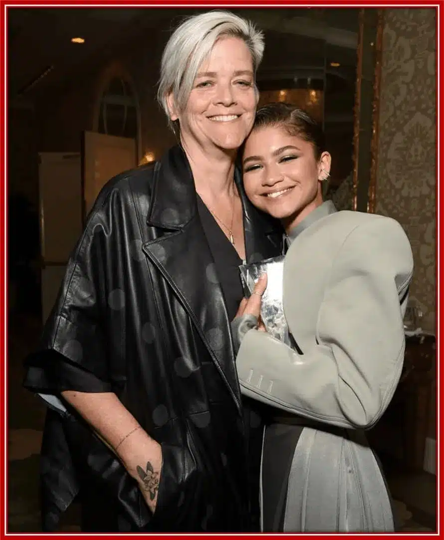 A photo of Zendaya with her mum, Claire Stoermer.