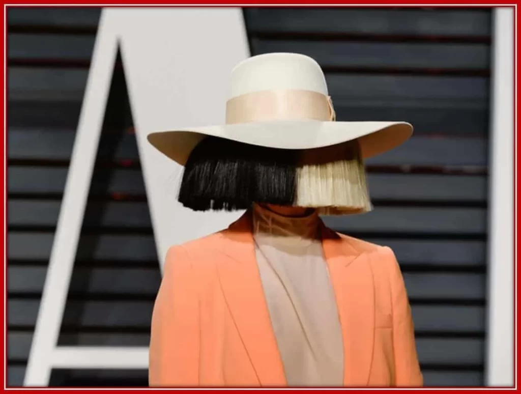 The Singer Sia Kate Isobelle Furler uses the Wig to Cover her Face.