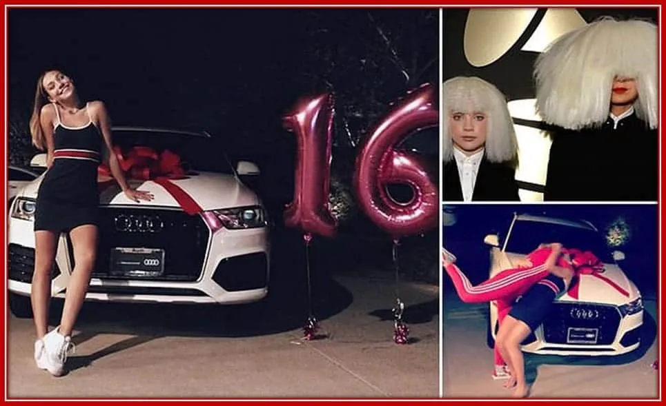 Singer Sia Buys a Car for Maddie on her 16th birthday.
