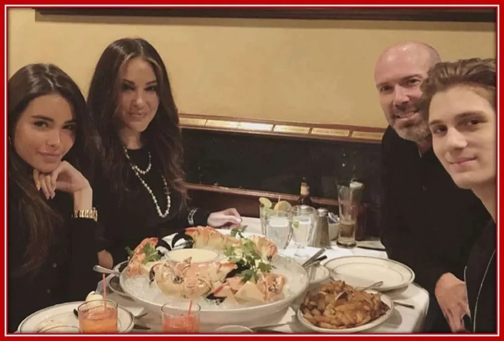 Behold Madison Beer's Family- her dad (Robert Beer), mom (Tracie Beer), and Brother (Ryder Beer) as they share a Meal.
