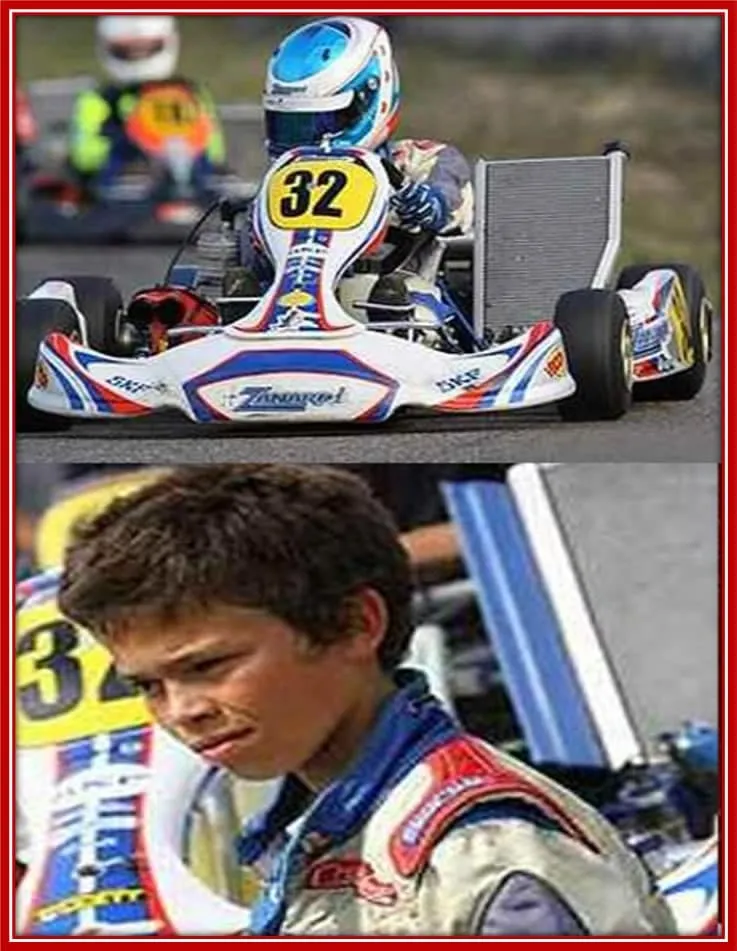 Behold Nyck de Vries when he started racing for KF3.