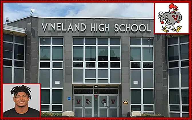 His school, Vineland High School, located in Cumberland County, New Jersey, United States,